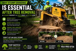 Stump Grinding Top Notch Tree Trimming Services Serving South Florida, Broward, Miami-Dade and Palm Beach Counties